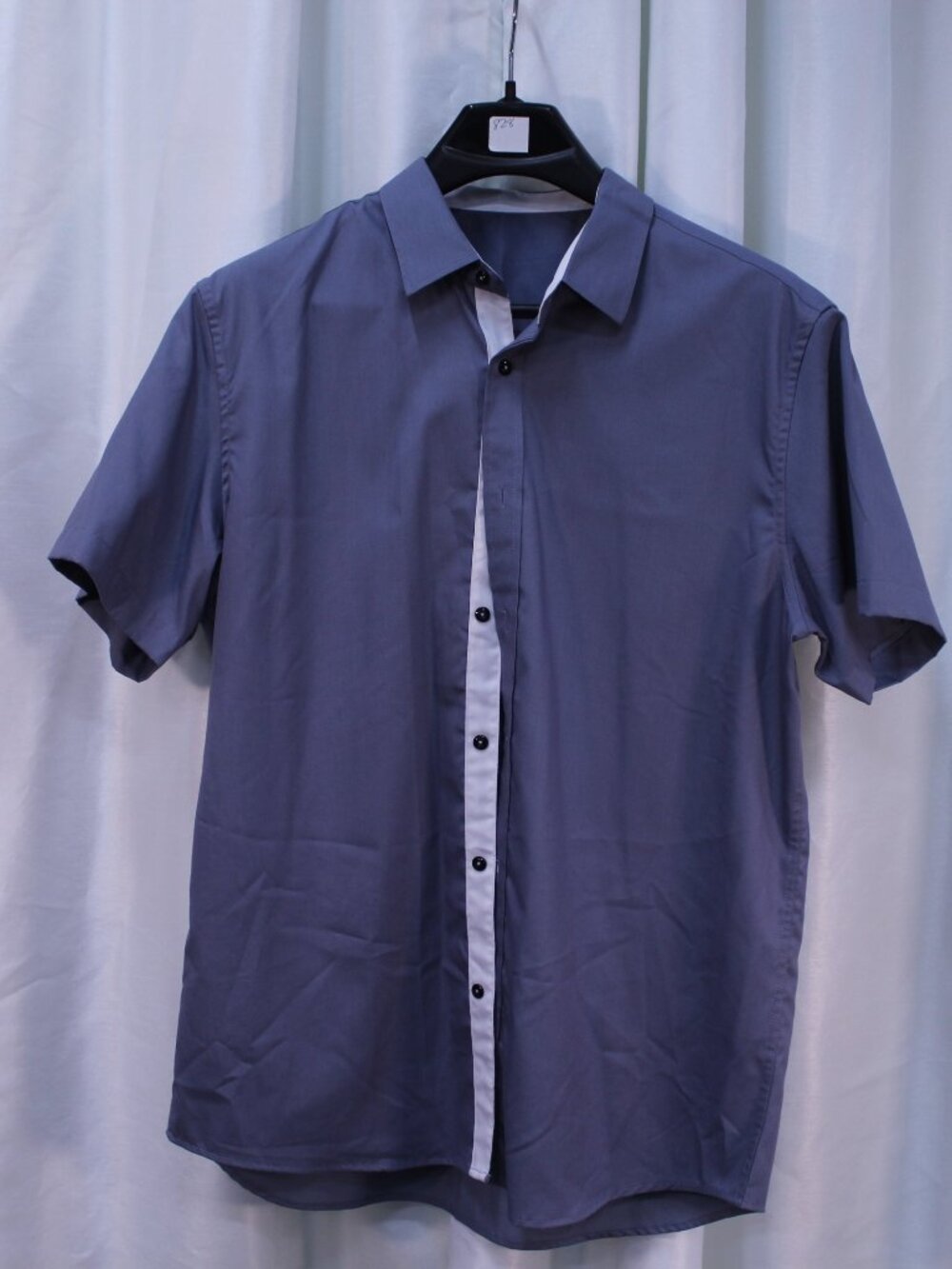 Stylish Gray Short Sleeve Button Down Shirt